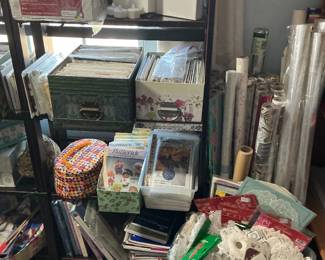 more patterns, gift wrap rolls, lace, etc.
