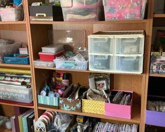more sewing, ribbons, etc.