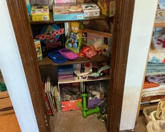 toys, games, etc.
