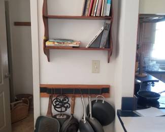 Cookbooks; pots & pans