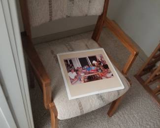 Teak dining chair made by Conant Ball Co. in Gardner MA