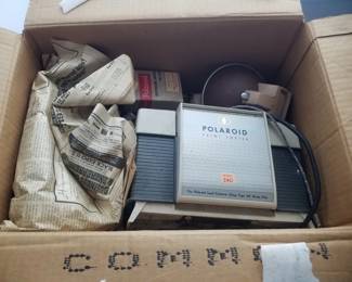 Vintage Polaroid camera equipment