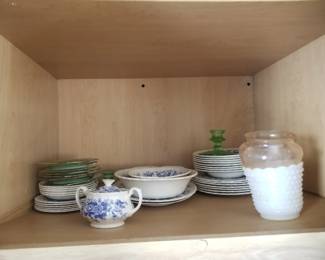 Blue & white dishes