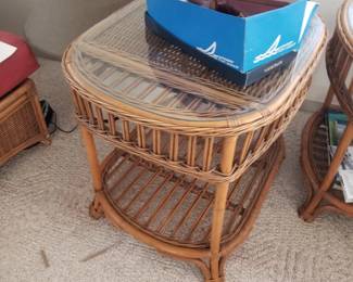 Wicker end table - 2 available