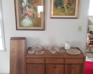 Credenza made by Conant Ball Co. in Gardenr MA. Extra table leaves