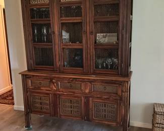Pine and punched tin furniture