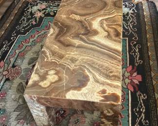 Solid Slab Agate Coffee Table- Heavy