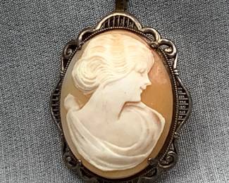 Antique Cameo in Sterling