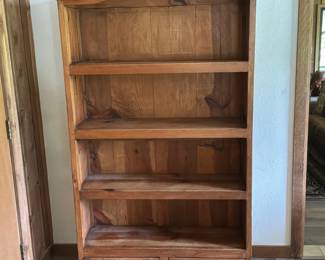 Solid wood bookcase