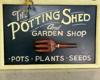 Potting Shed Sign