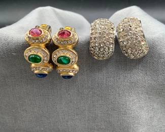 Signed Christian Dior Vintage Earrings
