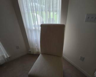 Pair of matching Parsons chairs