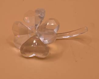 Swarovski Crystal Four-Leaf Clover Figurine (212101) with Box and COA