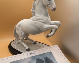Lenox "Airs Above the Ground" Porcelain Rearing Horse Figurine