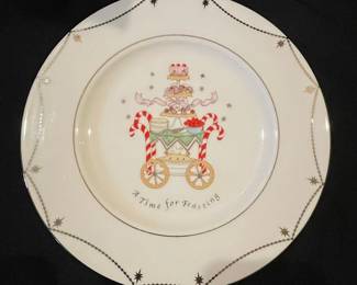 Lenox Merry & Bright 'A Time for Feasting' Dessert Plate