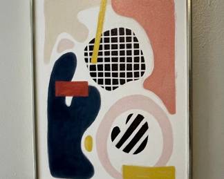 Modern Style Abstract Geometric Print