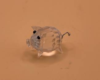 Swarovski Crystal Pig Figurine 010031