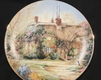 Marty Bell Larkspur Cottage Collector Plate