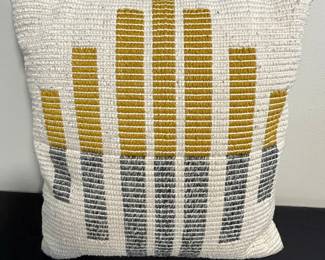 Modern Woven Geometric Throw Pillow