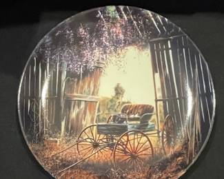 Maurice Harvey 'The Spring Buggy' Collector Plate, First Issue in the Country Nostalgia Series