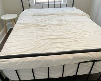 Black Metal Spindle Bed Frame