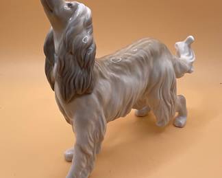 Vintage Porcelain Cocker Spaniel Figurine by Tengra