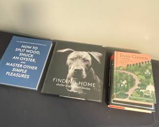 Collection of Three Lifestyle and Photography Hardcover Books: Dog-Themed and Nature Focus