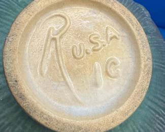 Roseville Pottery White Rose Creamer, Shape 1-C