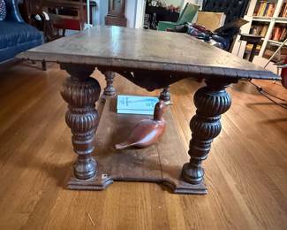 Jacobean Revival Oak Coffee Table