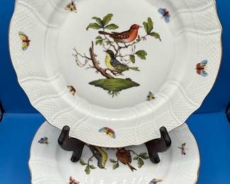 Herend Rothschild Bird Dinner Plates (Set of 3)