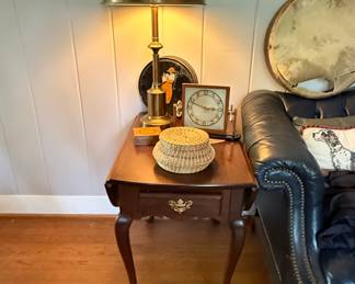 Hitchcock Furniture Drop-Leaf Side Table with Drawer