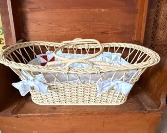 Wicker Moses Basket Bassinet