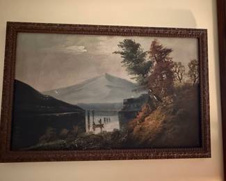 Hudson River School Style Landscape Painting