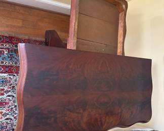 Victorian Mantel Clock and Pedestal Table