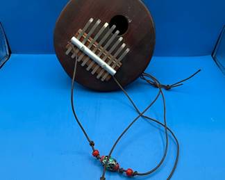 African Shekere and Kalimba Musical Instruments
