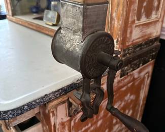 Antique Hoosier Kitchen Cabinet with Flour Sifter and Scale