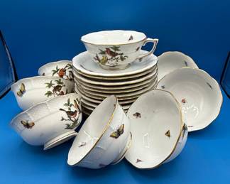 Herend 'Rothschild Bird' Porcelain Tea Set