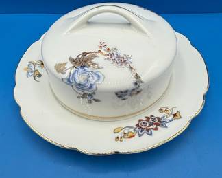 KPM Silesia Blue Floral Gold Trim Porcelain Dinner Set