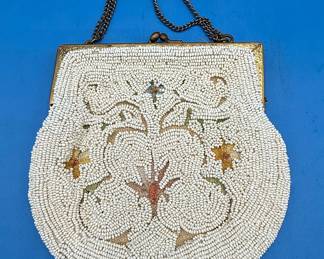Antique 1920s Beaded Evening Bag