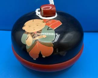 Vintage Japanese Lacquerware Lidded Containers