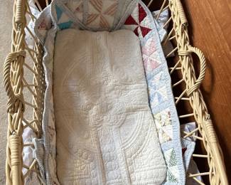 Wicker Moses Basket Bassinet