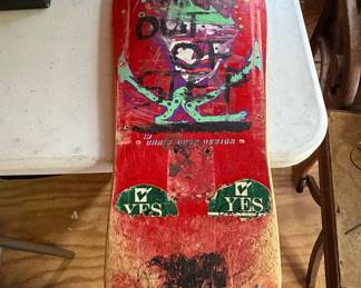 Vintage 1980s Skateboard Decks Collection - Including Gordon & Smith Pine Design and Vision Mark Rogowski 'Gator'
