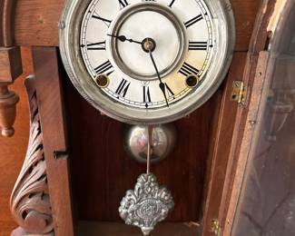 Antique Ansonia "King" Model Oak Parlor Clock