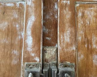 Antique Hoosier Kitchen Cabinet with Flour Sifter and Scale