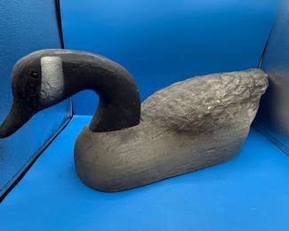 Vintage Canada Goose Decoy - Canvas Over Wire