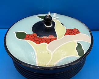 Vintage Japanese Lacquerware Lidded Containers
