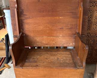 Primitive Pine Hutch Table