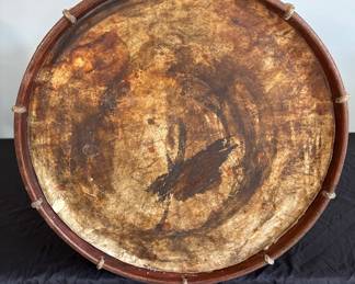 Vintage Civil War Era Rope-Tension Field Drum
