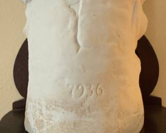 Victorian-Style Bisque Porcelain Figurine on Wall Bracket