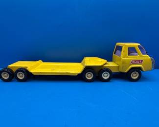Buddy L Pressed Steel Lowboy Trailer Truck